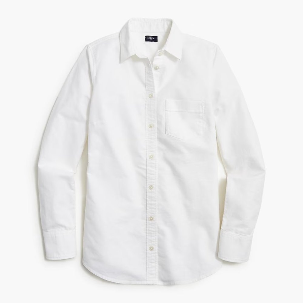 JCrew XXS White Oxford Shirt
